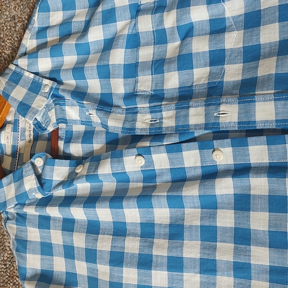 Mens Small Hawker Rye Short sleeve checkered button down slim fit - Picture 3 of 7